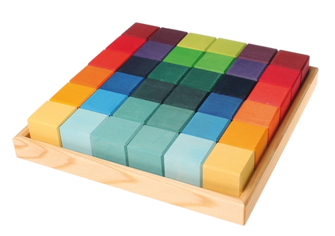 GRIMM´S 36 Würfel Mosaik bunt