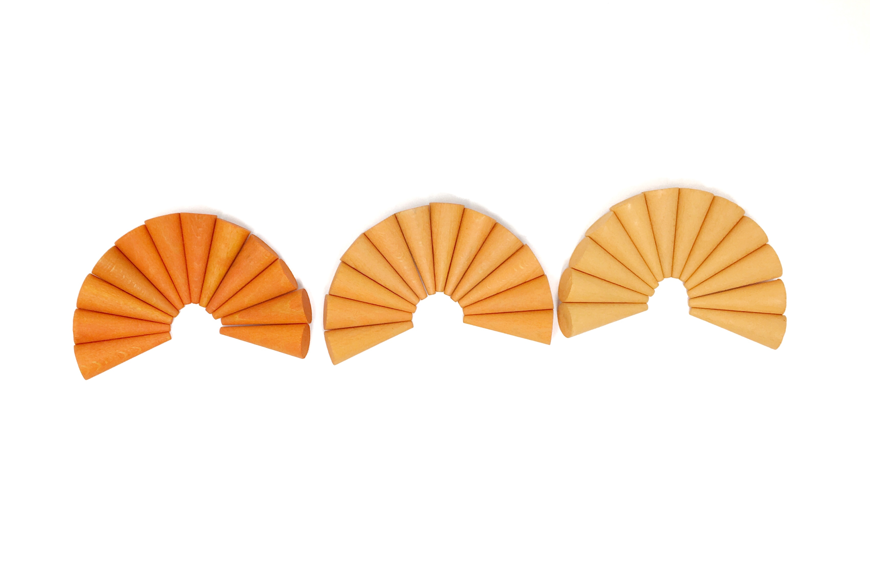 Grapat Mandala Kleine Orangefarbene Kegel Cones