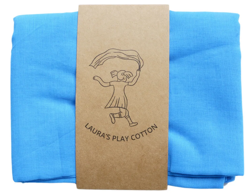 LAURA`S PLAY COTTON Spieltuch BLUE 50x50cm