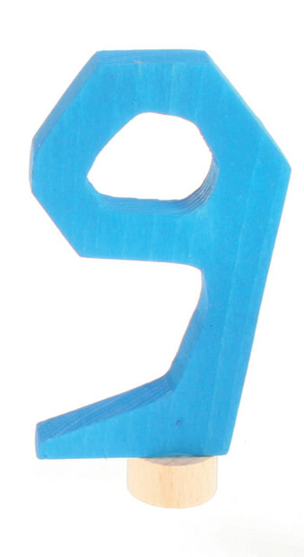 GRIMM´S Zahlenstecker 9 blau