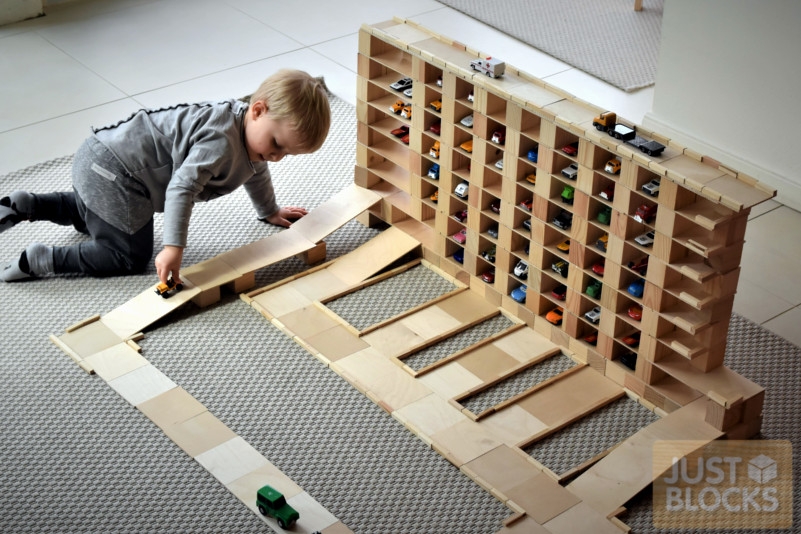 JUST BLOCKS - natürliche Holzklötze LARGE (338 St.)