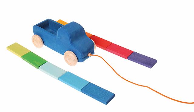 GRIMM´S Blauer Lastwagen zum Nachziehen