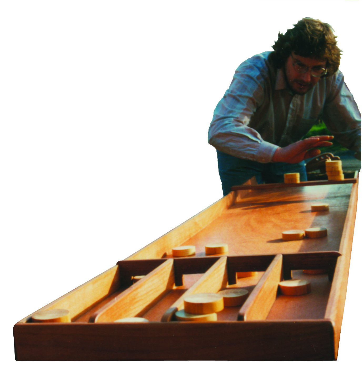 Holz-Bi-Ba-Butze Shuffle-Board
