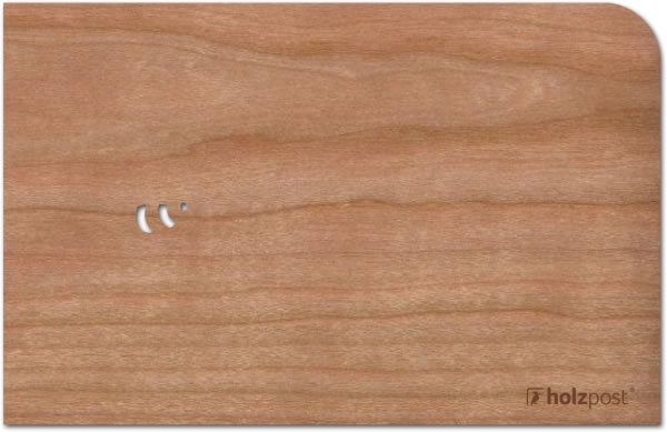 Holzpost® Grußkarte Herzlichen Glückwunsch Biene & Blume