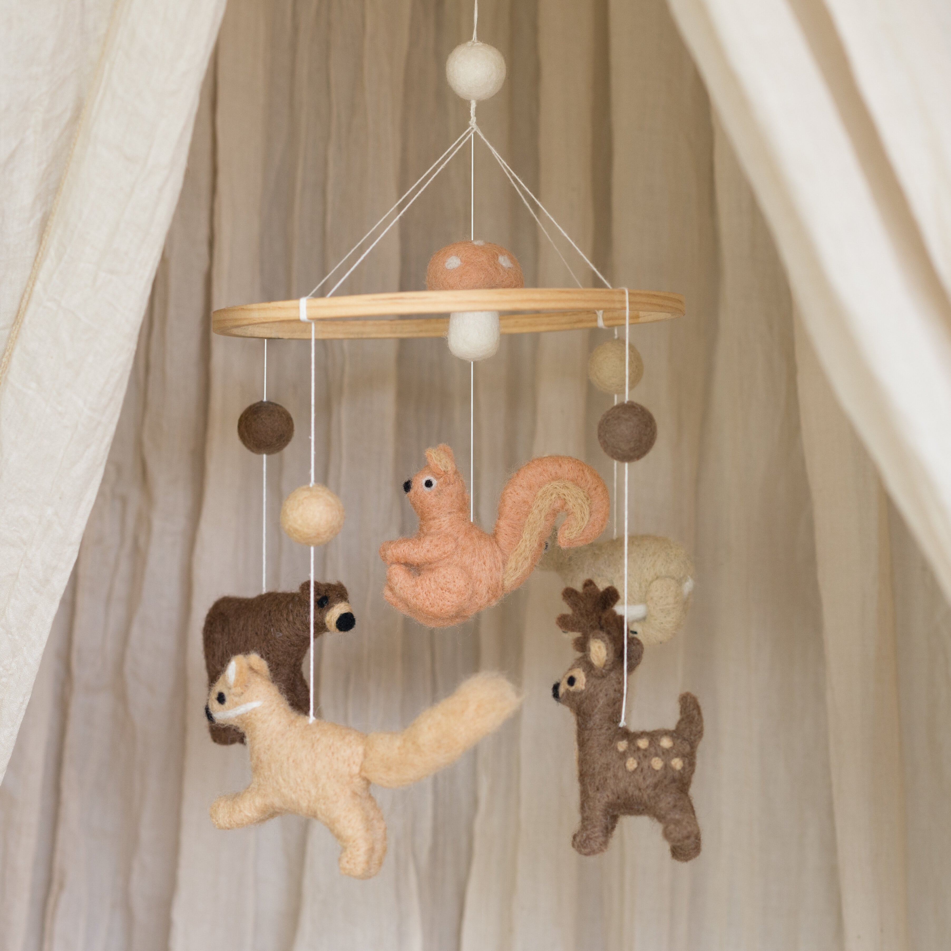 Baby Bello Filz-Mobile Woodland / Forest