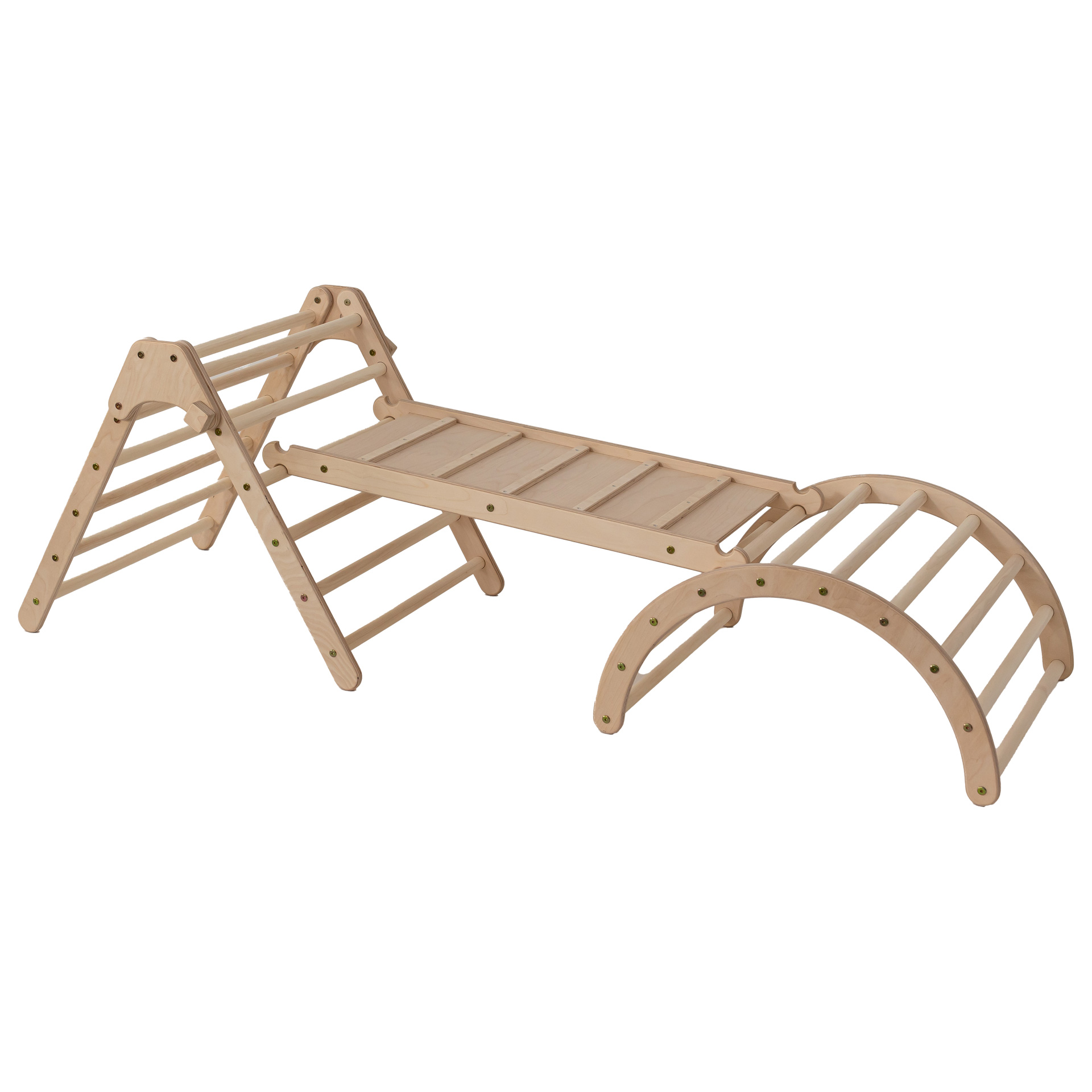 ClimbUpToys Kletterset FOLD UP (3-tlg.) - Holzspielzeug Profi