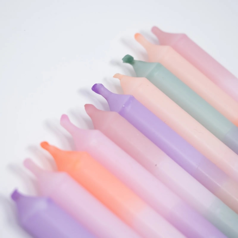 Madam ERLE Geburtstagskerzen DIP DYE LIA (10 Stück)