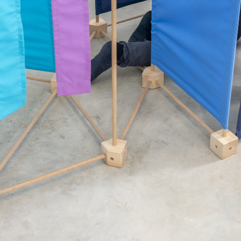 Trígonos MAXI BLUA (blau-türkis-pink)