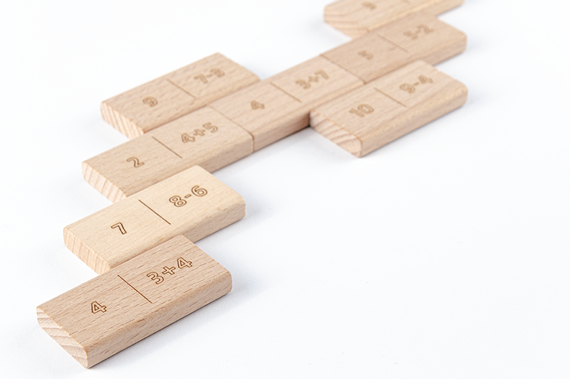 DiDi toys Mathematische Dominosteine | Addition & Subtraktion bis 20 - natur