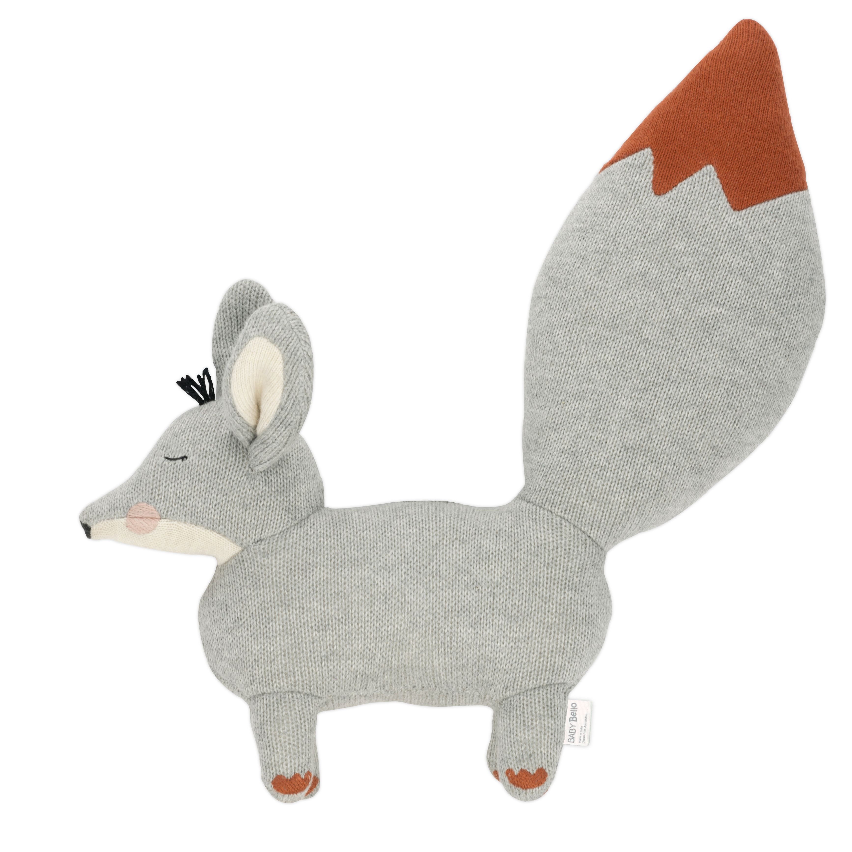 Baby Bello Stofftier Finny the Fennex Fox Ginger Grey