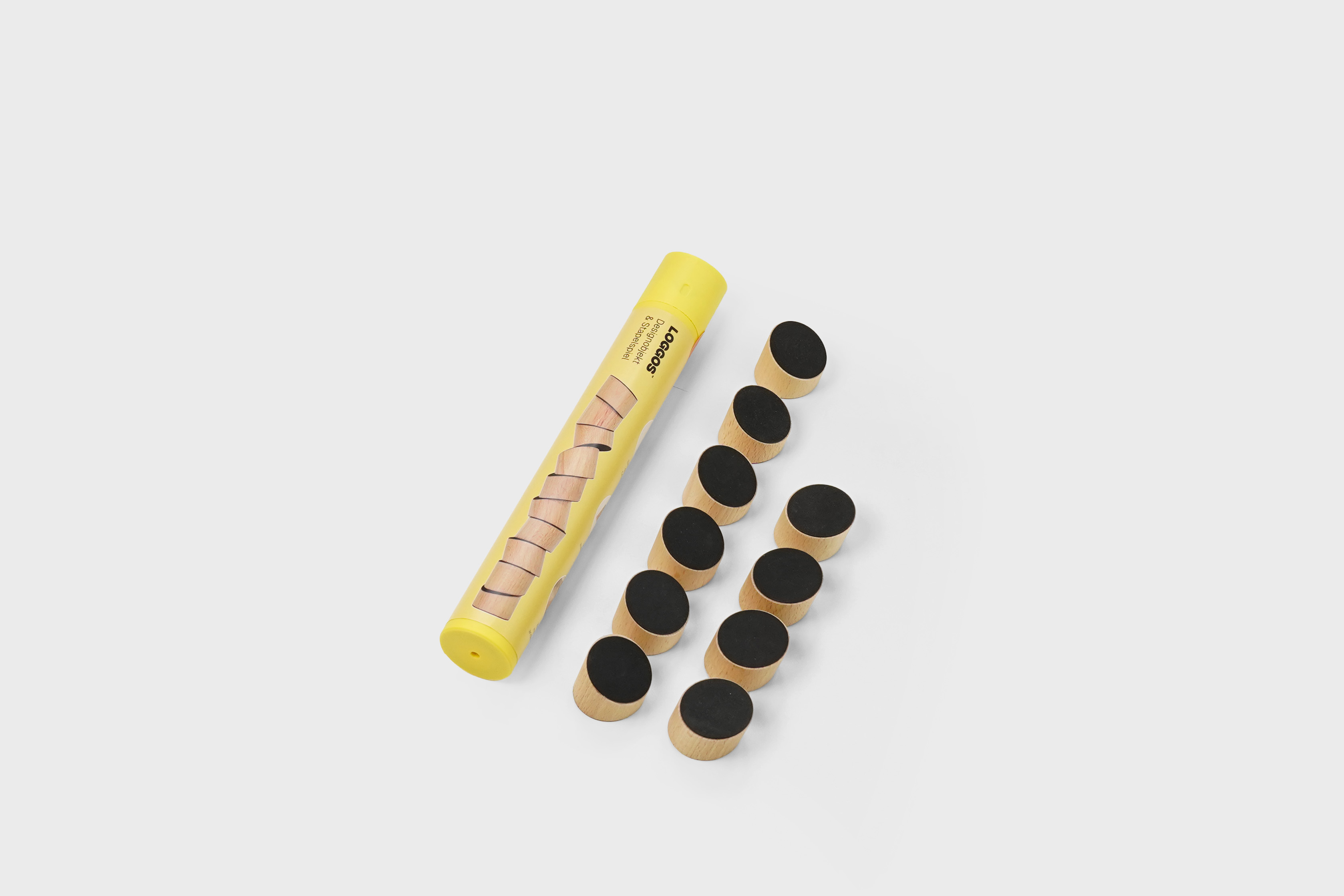 LOGGOS Verrücktes Stapelspiel Buche Set S | Holzspielzeug Profi