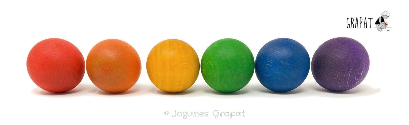 Grapat 6 Holzkugeln (45 mm)