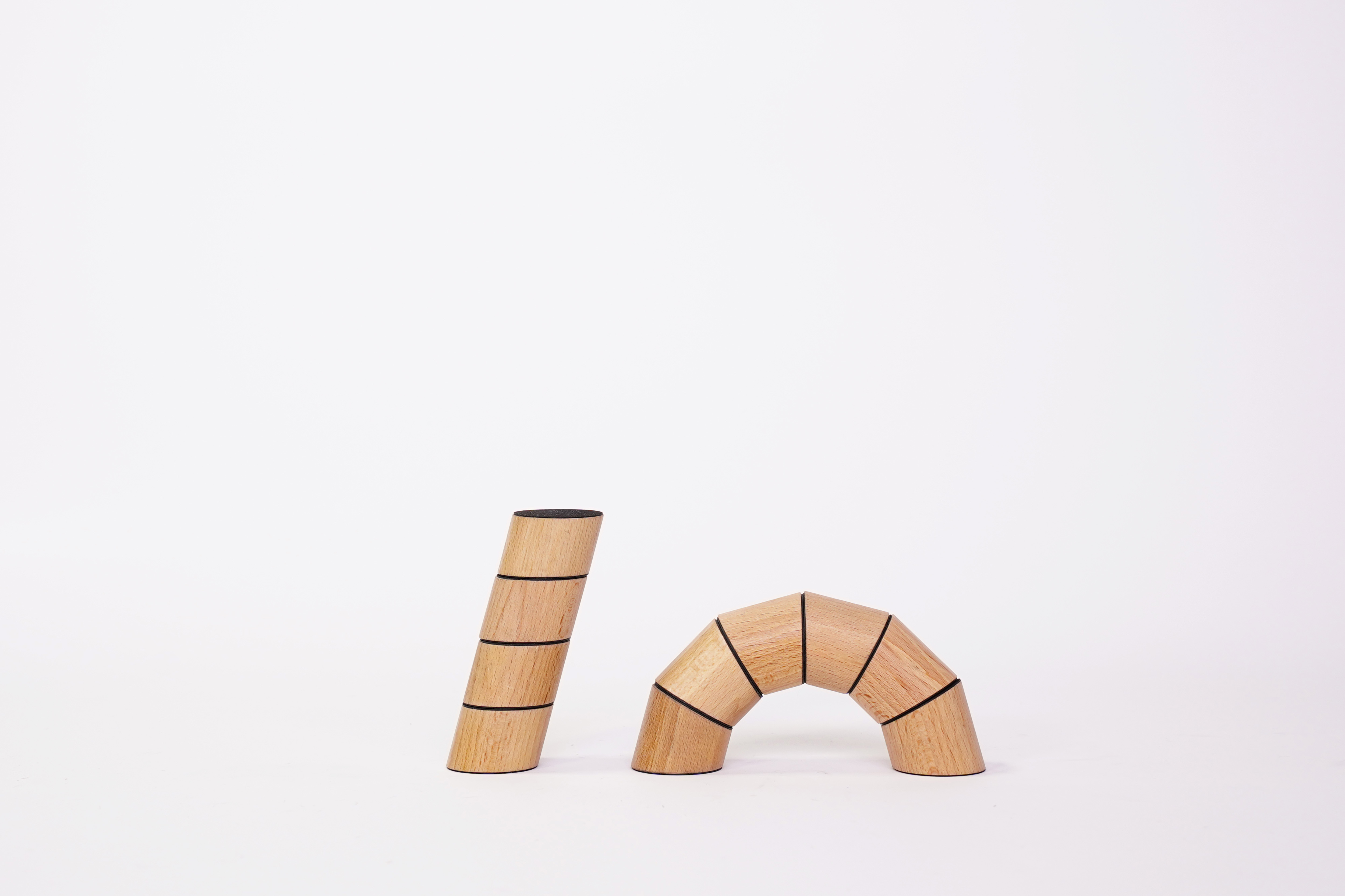 LOGGOS Verrücktes Stapelspiel Buche Set S | Holzspielzeug Profi
