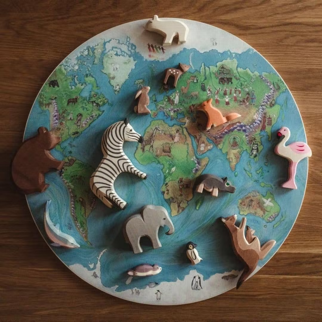 Wilded Family Spielscheibe Weltkarte