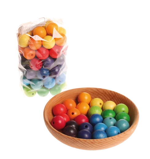 GRIMM´S Bunte Holzperlen (60 Stück)
