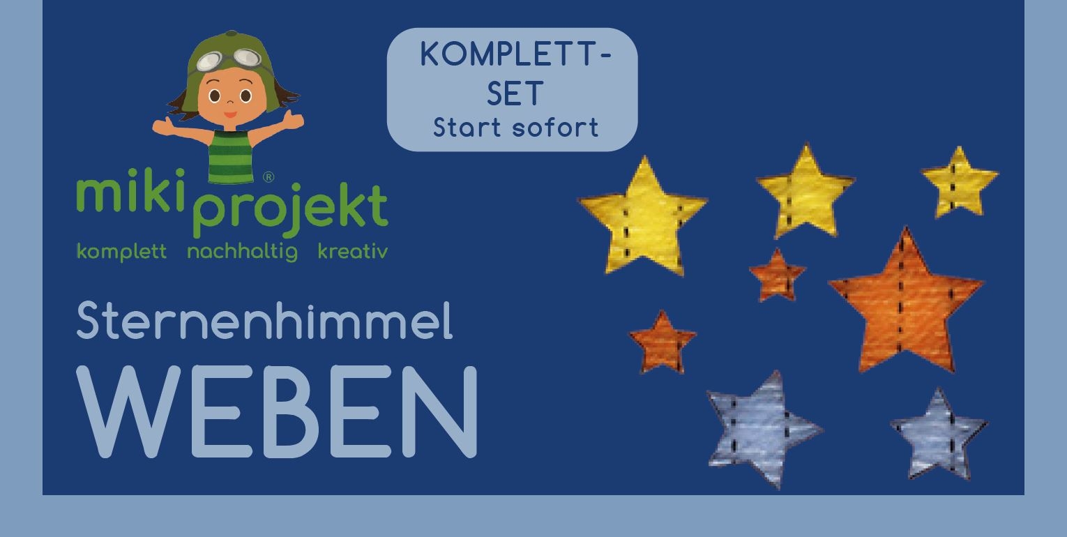 mikiprojekt Bastelset Weben Sternenhimmel