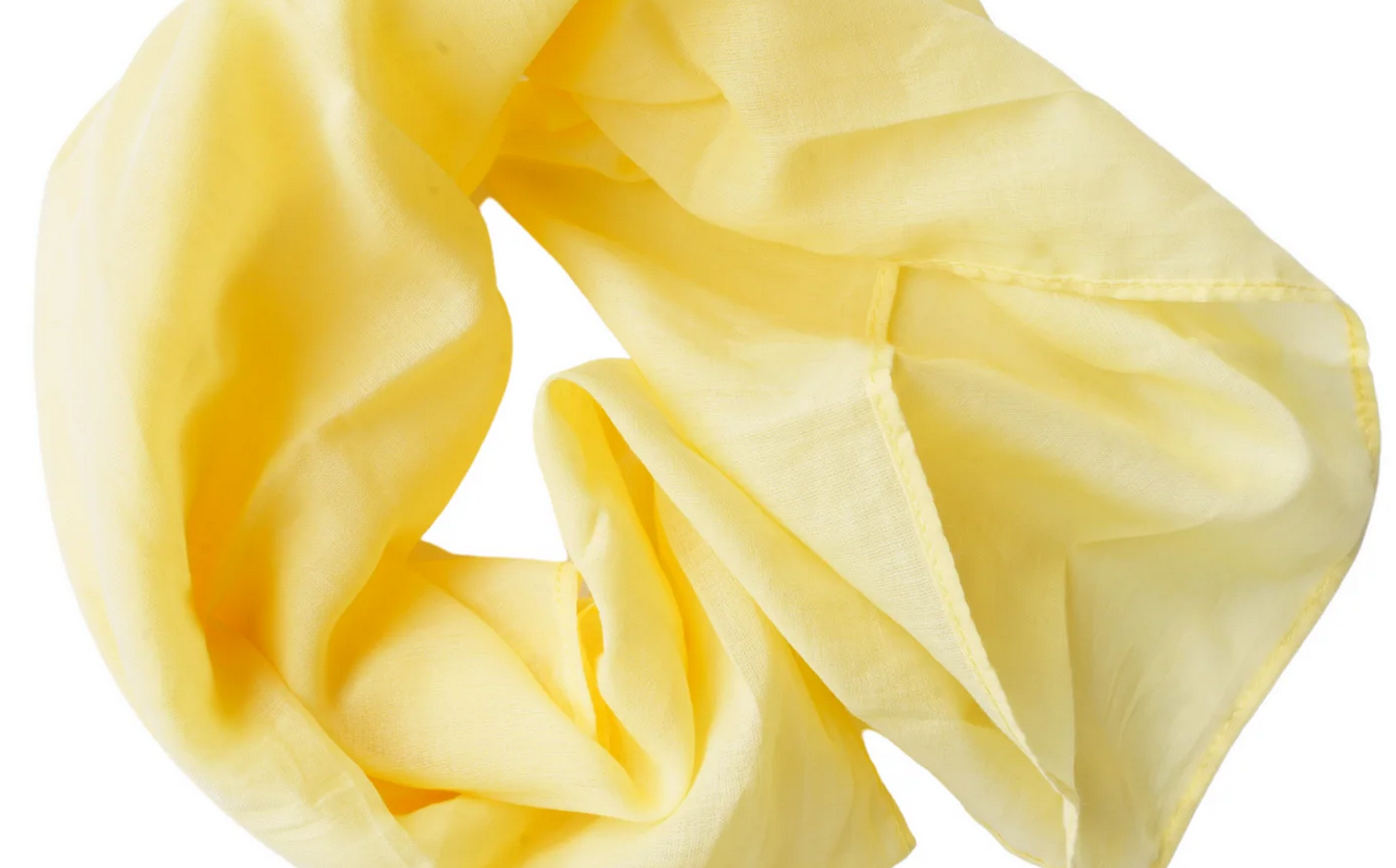 LAURA`S PLAY COTTON Spieltuch LIGHT YELLOW 50x50cm