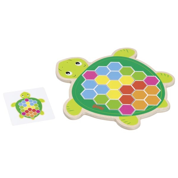 goki LLegespiel Schildkröte Rosy - Holzsppielzeug Profi