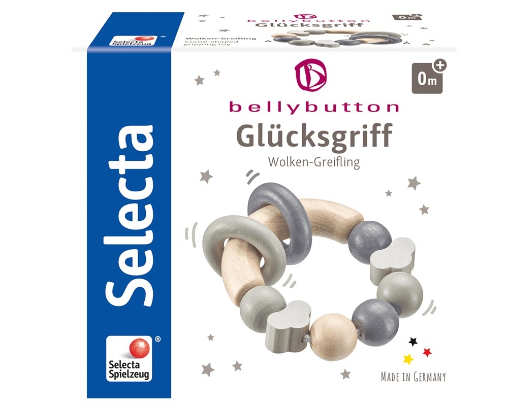 Selecta bellybutton Greifling Glücksgriff grau