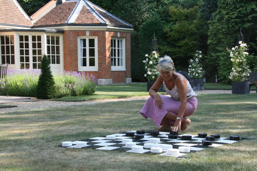 Übergames Garten Schach Matte