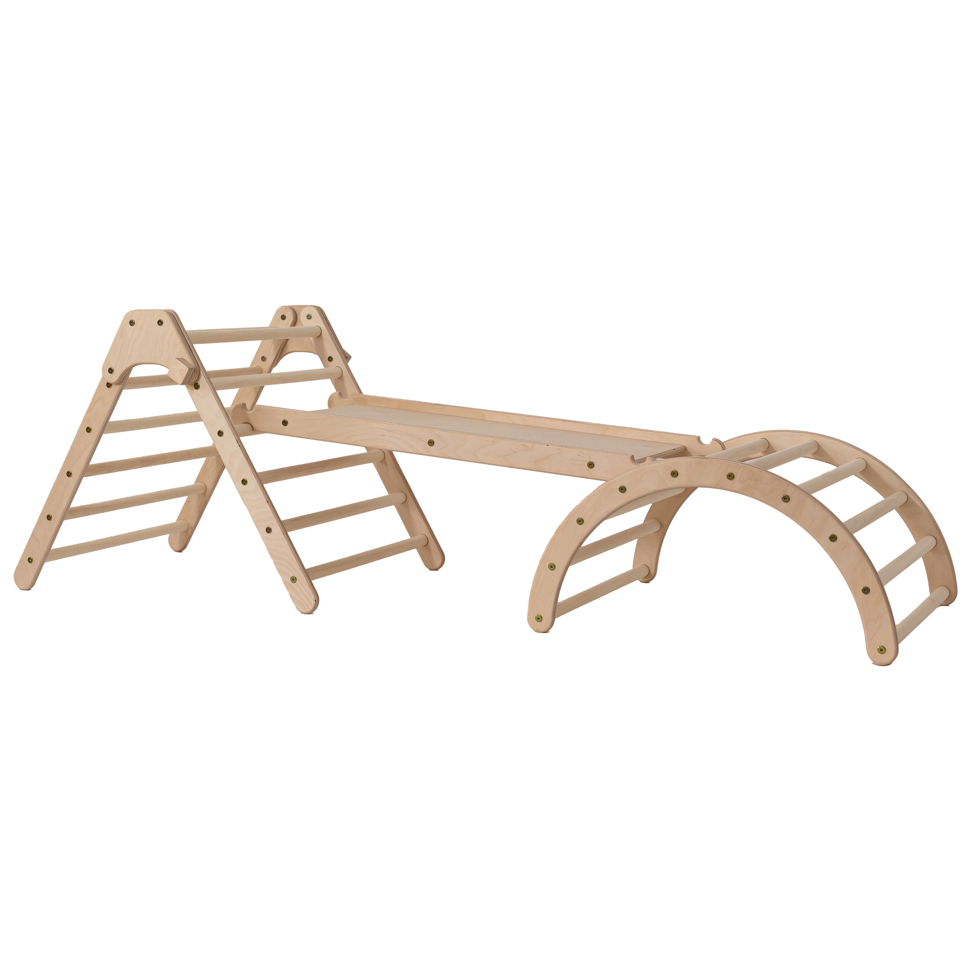 ClimbUpToys Kletterset FOLD UP (3-tlg.) - Holzspielzeug Profi