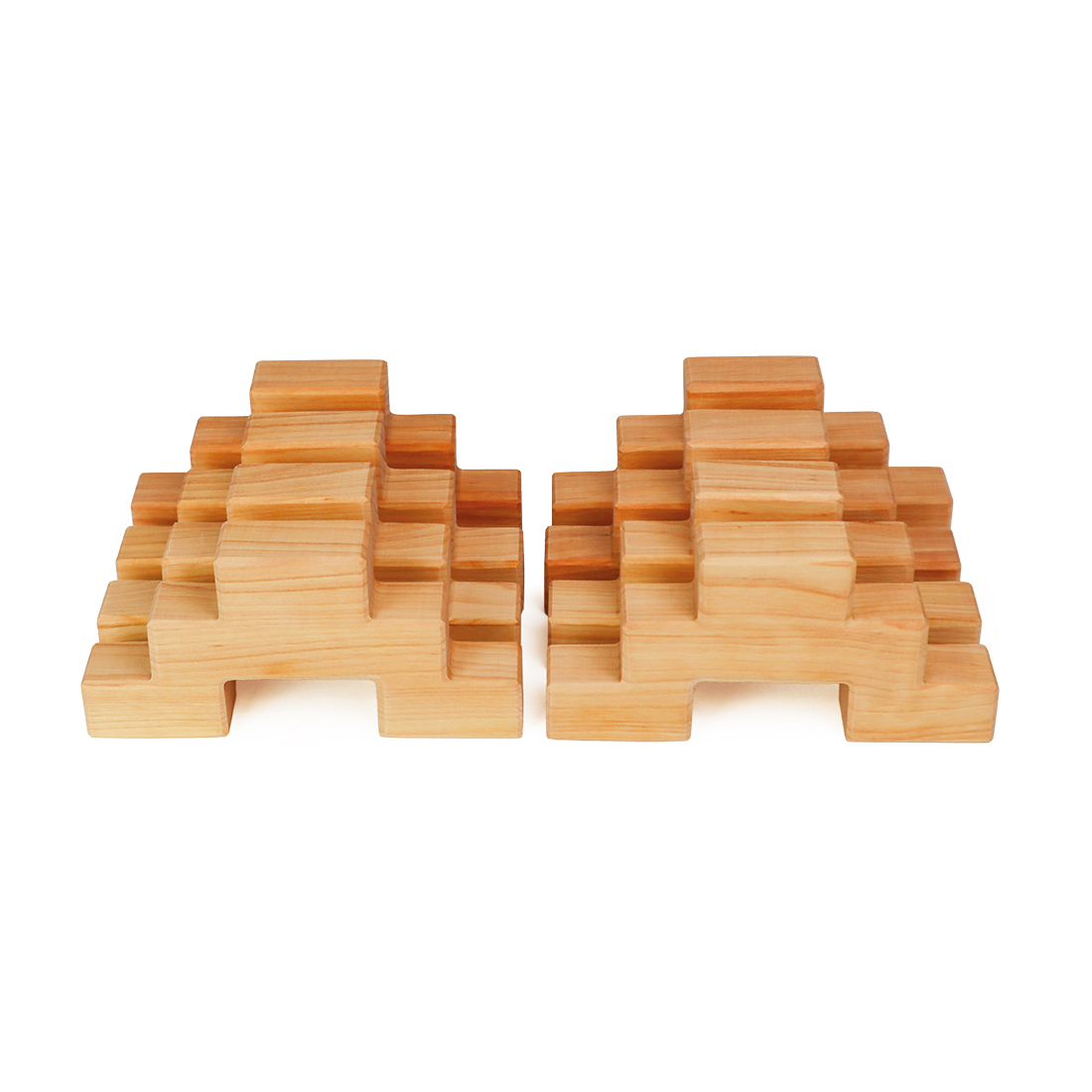 BAUSPIEL Treppenklötze natur (8er Set)