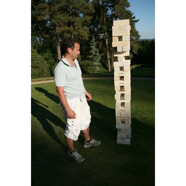 Übergames XXXL Mega-Wackelturm Hartholz, 125 cm