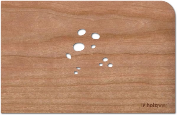 Holzpost® Grußkarte Glückspilz