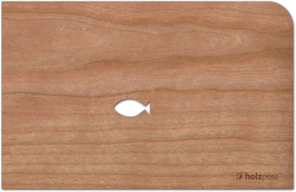 Holzpost® Grußkarte Anders sein...