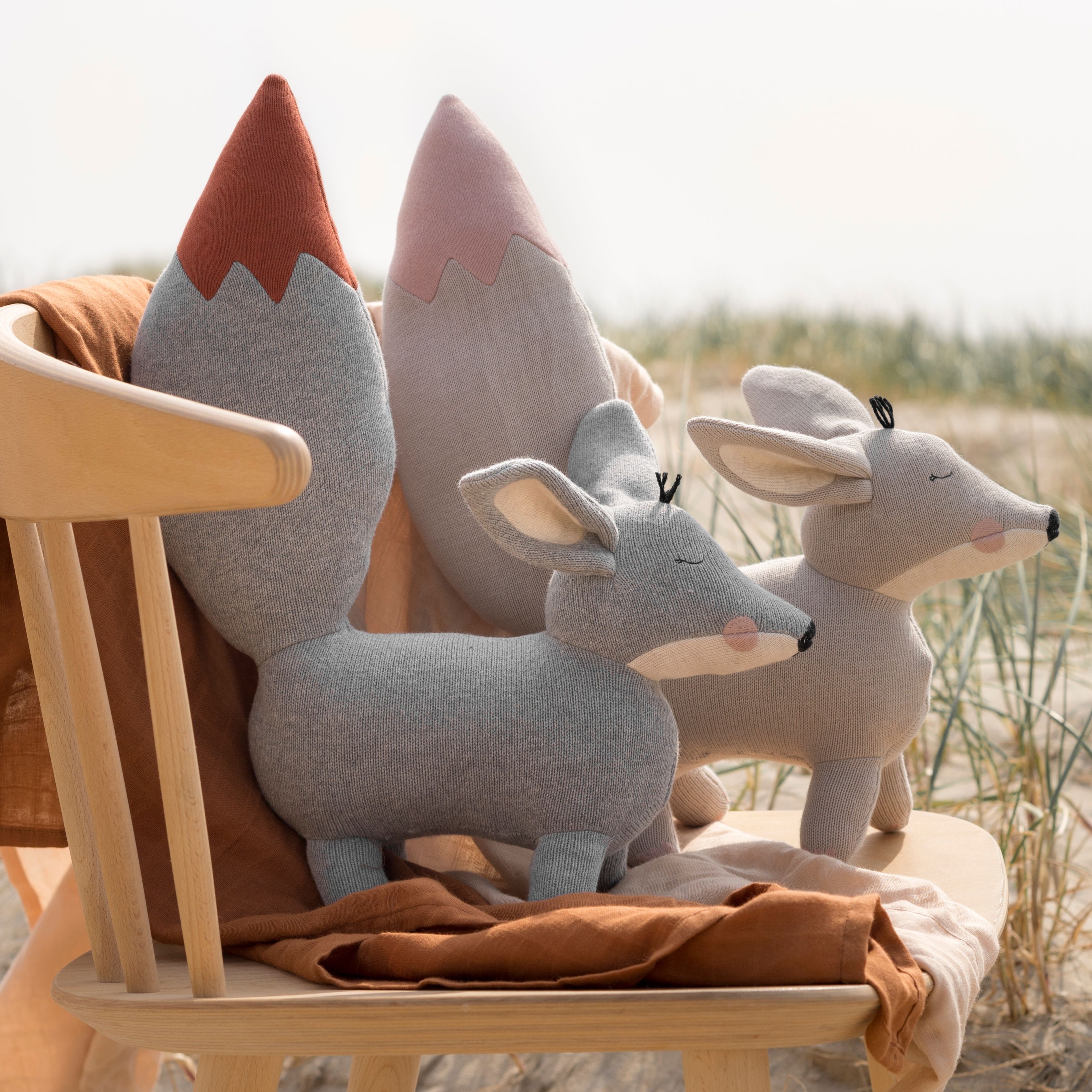 Baby Bello Stofftier Finny the Fennex Fox Ginger Grey