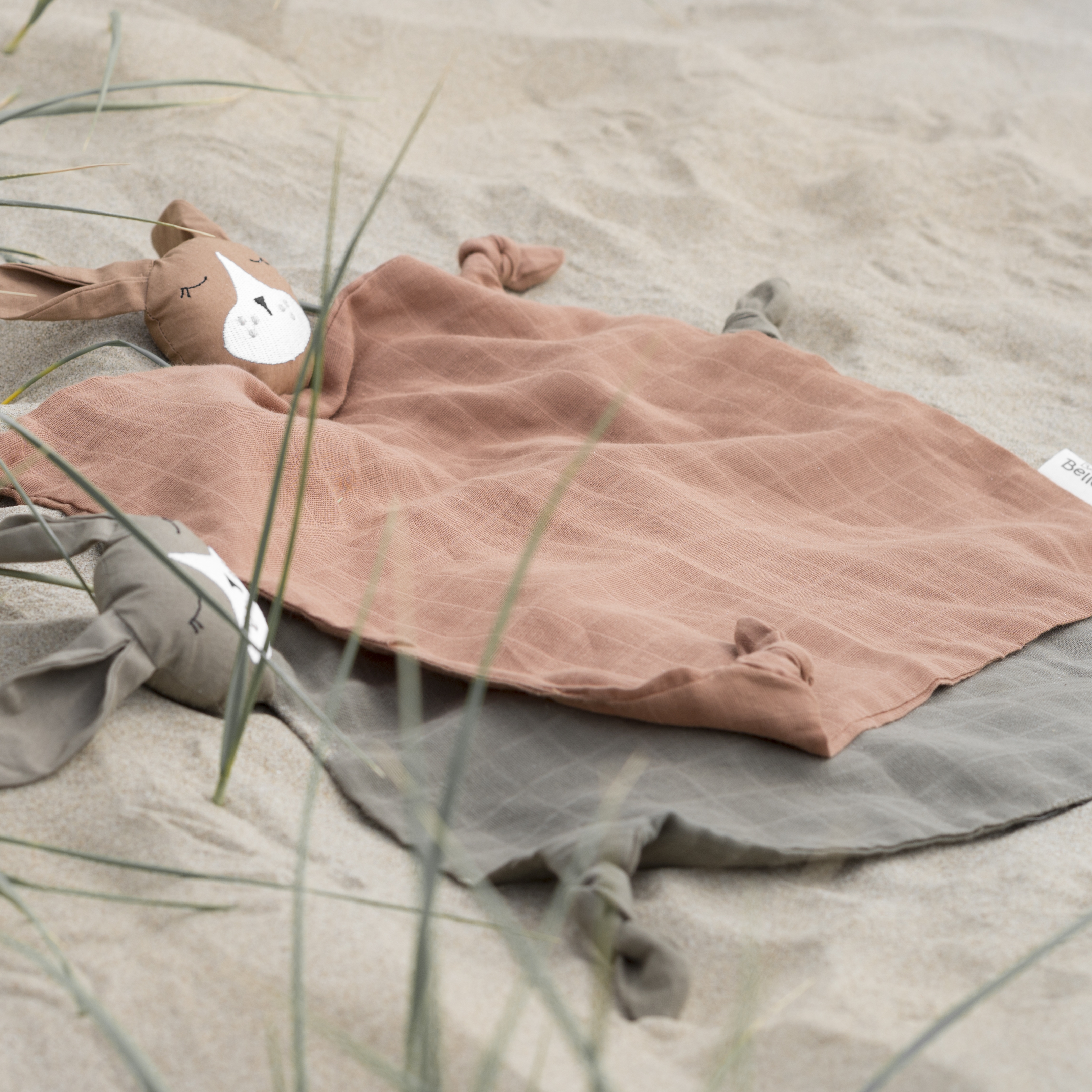 Baby Bello Kuscheltuch Fenny the Fennex Fox Dusty Olive