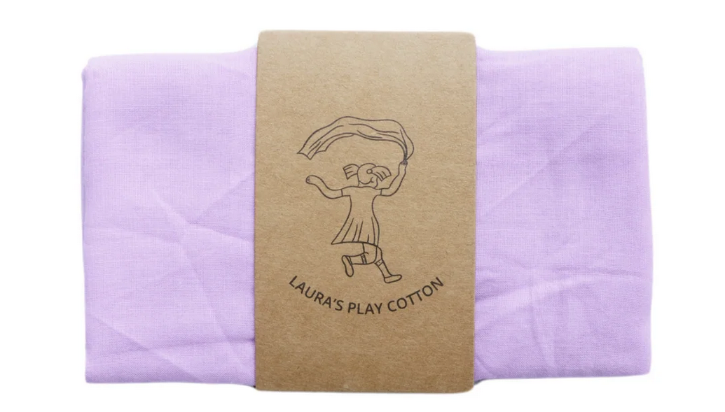 LAURA`S PLAY COTTON Spieltuch LIGHT LILA 90x90cm