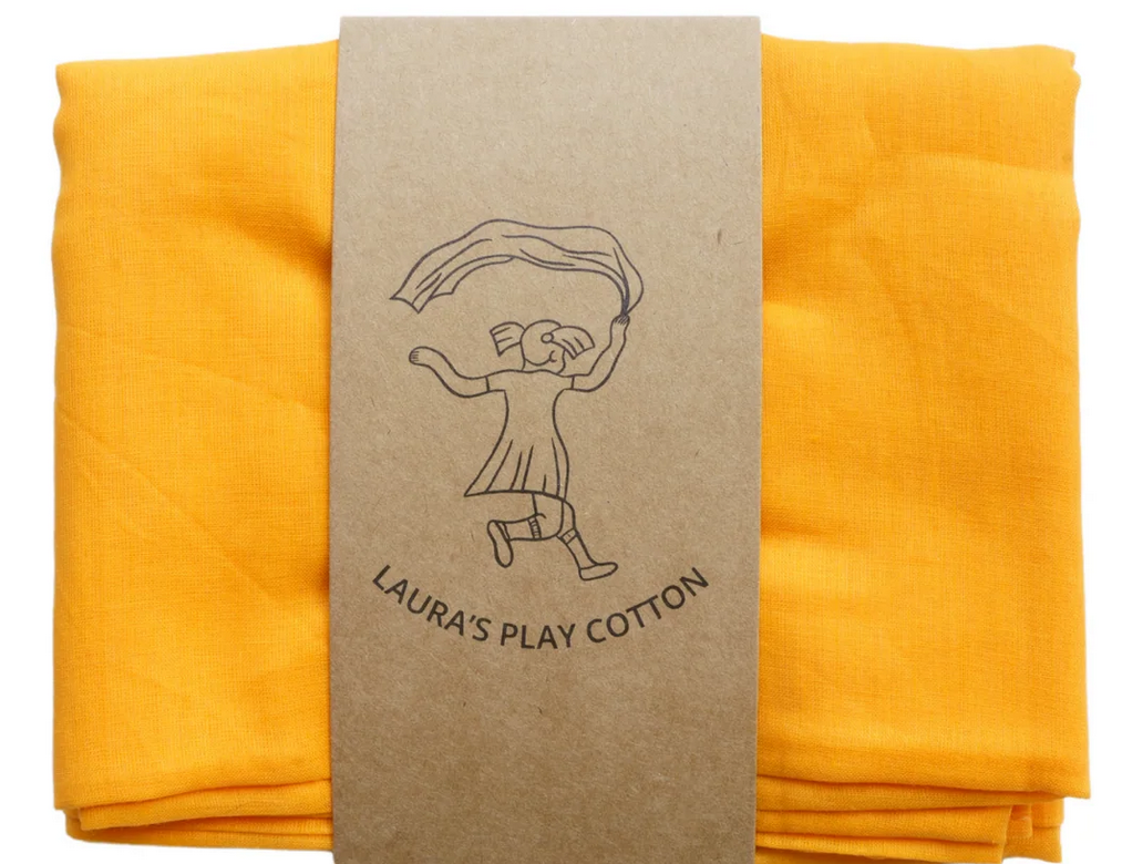 LAURA`S PLAY COTTON Spieltuch ORANGE 50x50cm