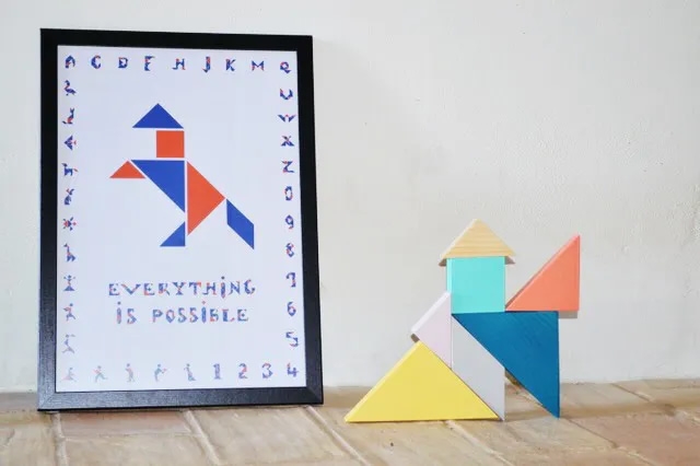 Me&Mine Tangram pastell