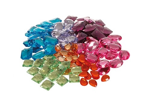 GRIMM´S Riesen Acrylsteine Glitzersteine (140 Stück)