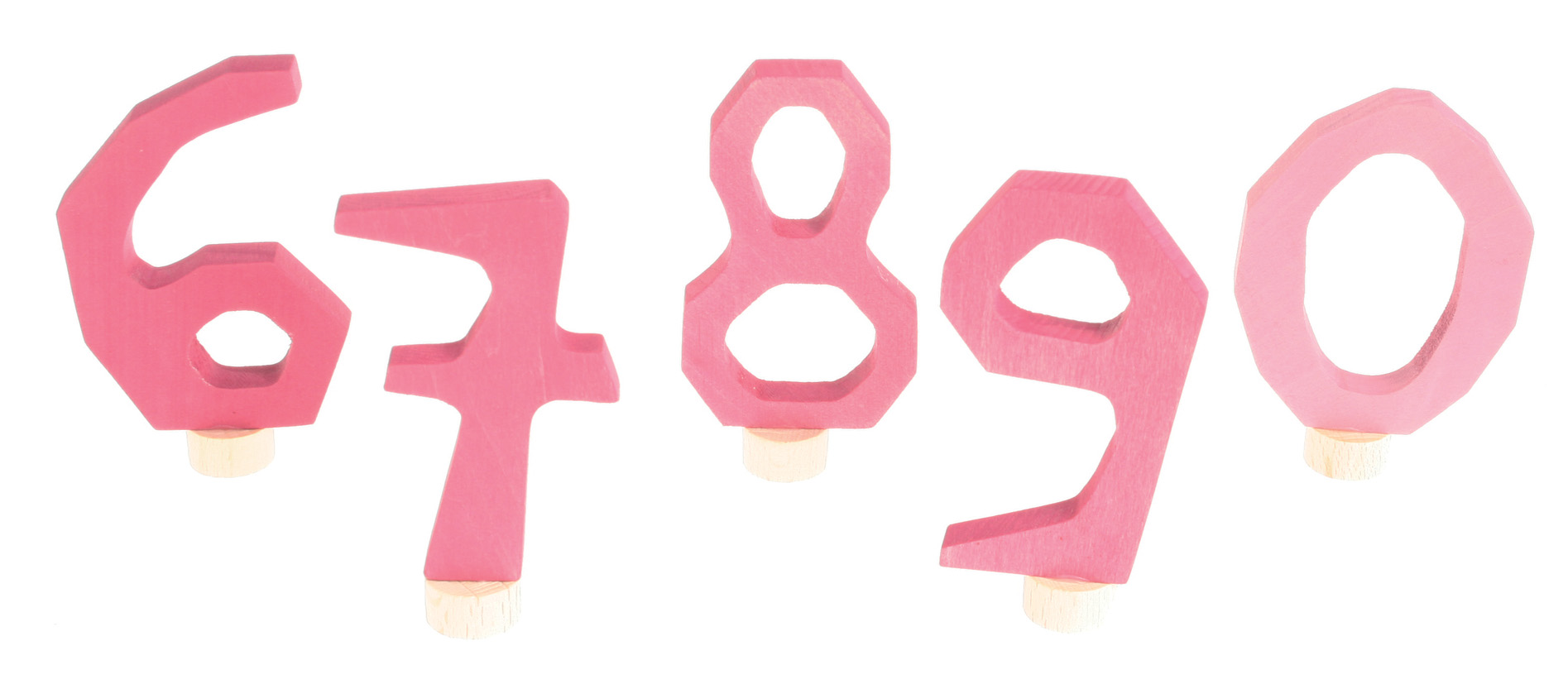 GRIMM´S Zahlenstecker 0 rosa