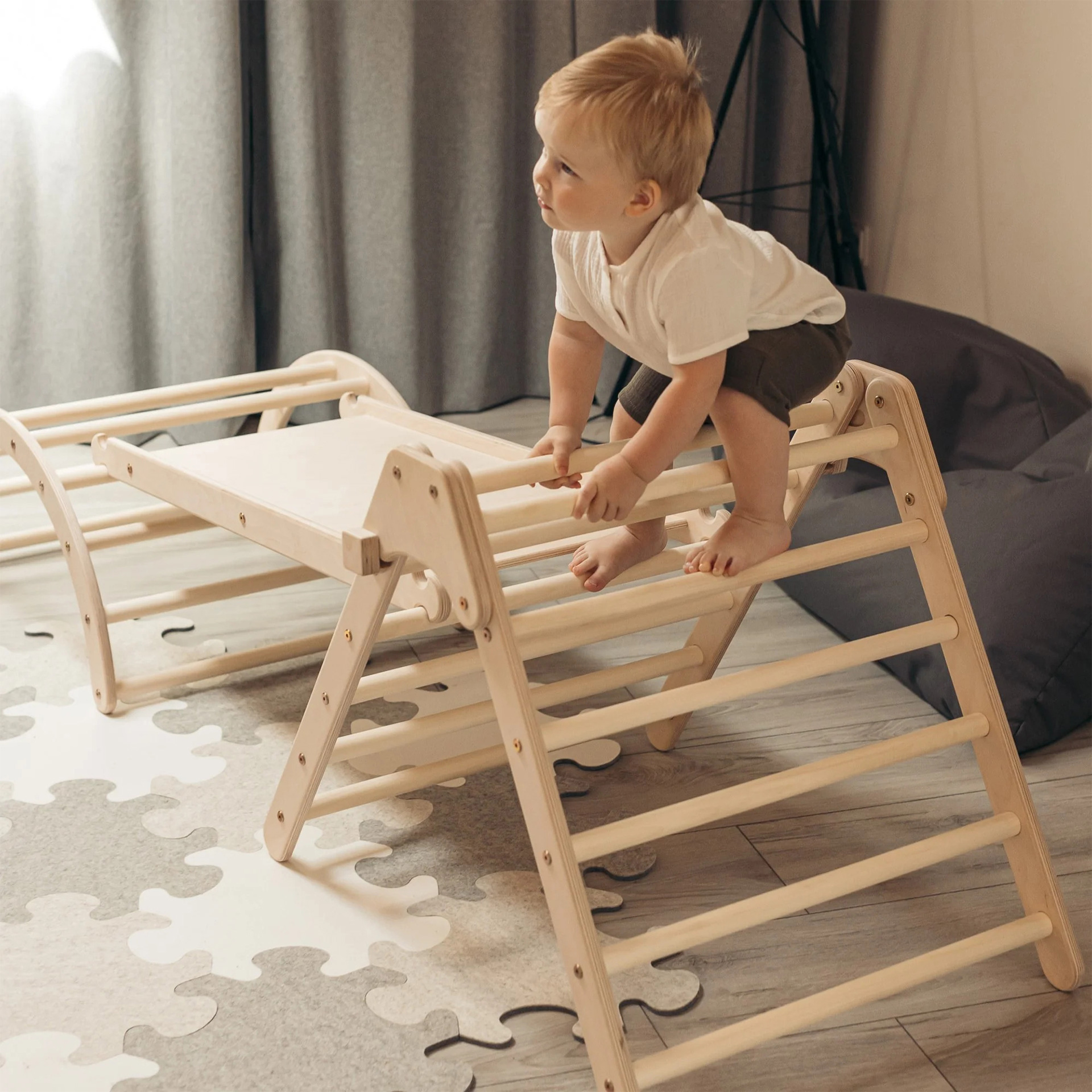 ClimbUpToys Kletterset FOLD UP - Holzspielzeug Profi