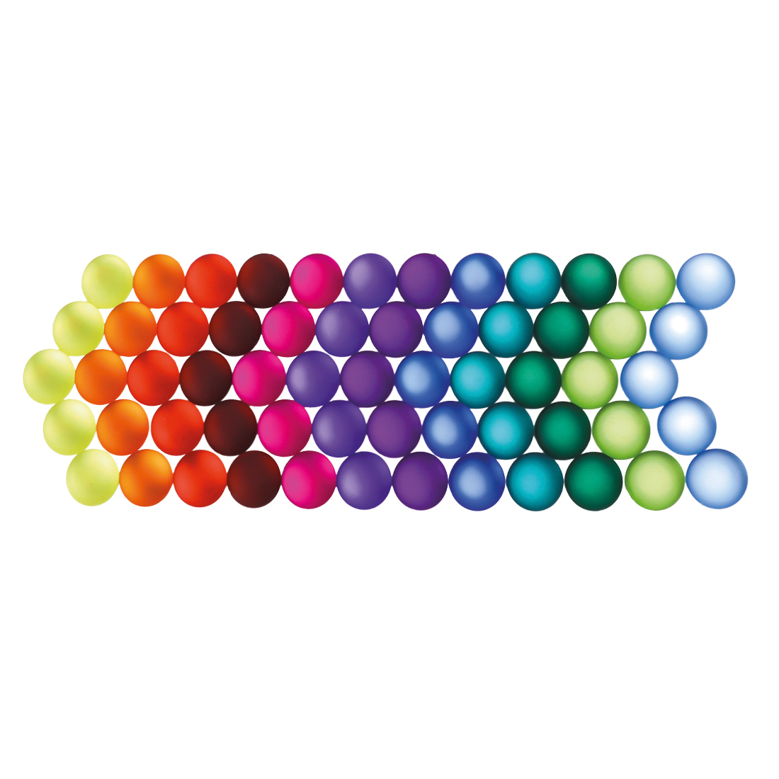 BAUSPIEL Funkelsteine matt (60 Teile)