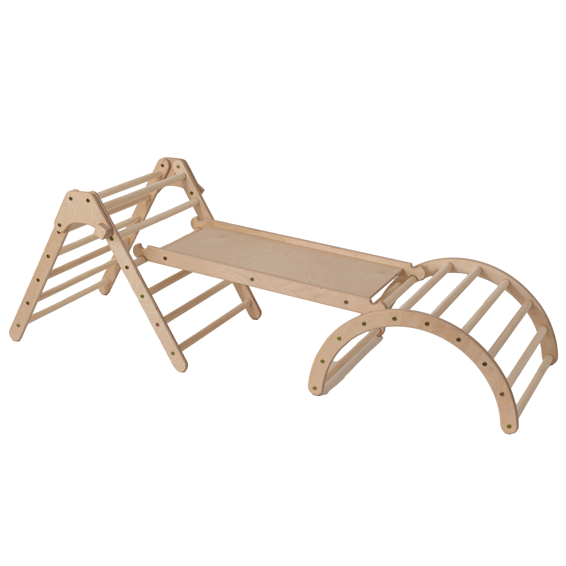 ClimbUpToys Kletterset FOLD UP (3-tlg.) - Holzspielzeug Profi