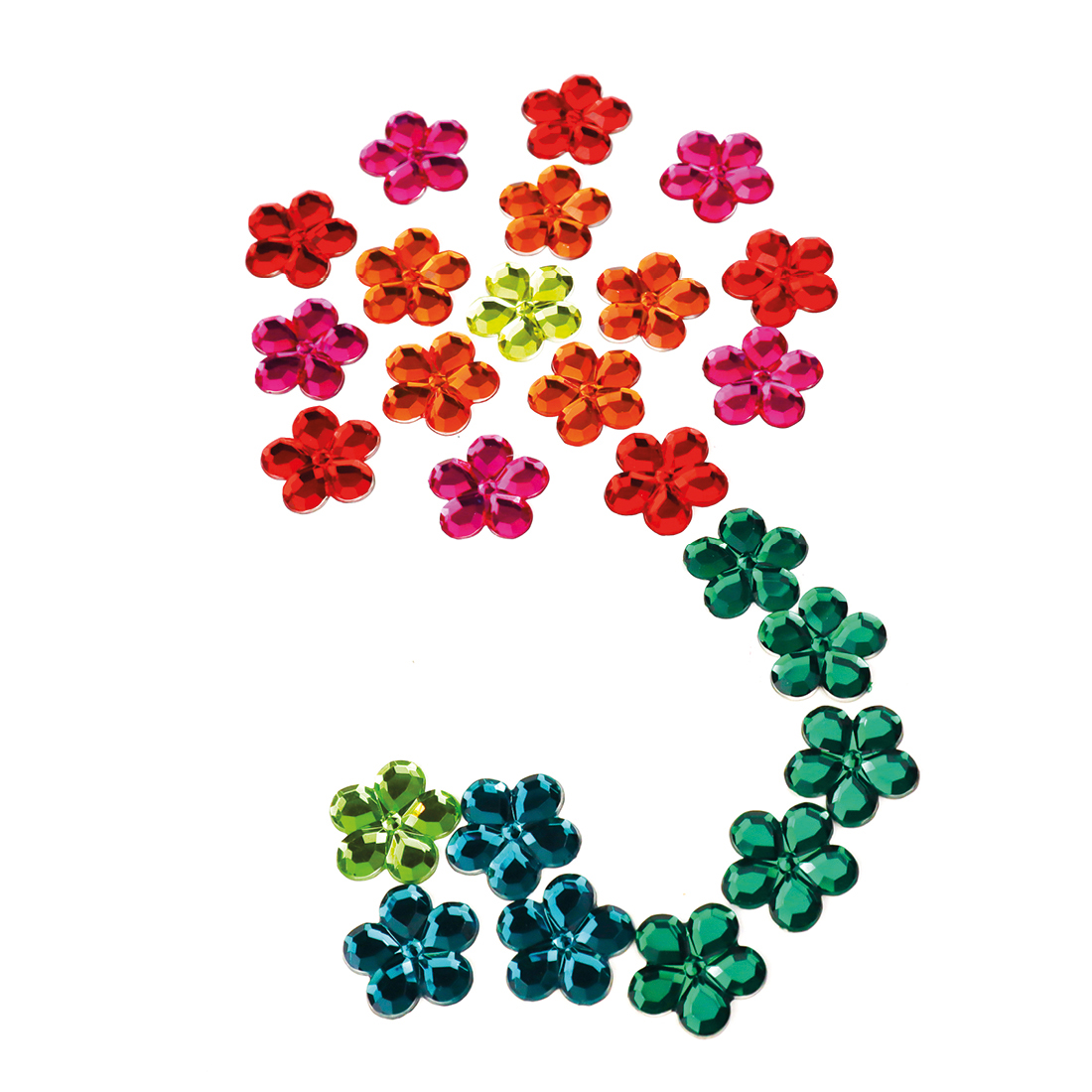 BAUSPIEL Funkelsteine Blumen (60 Teile)