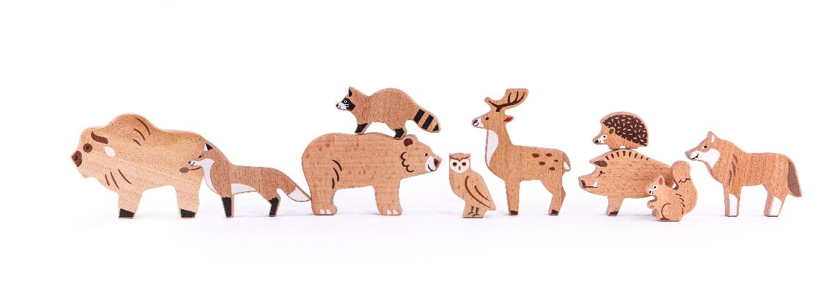 BAJO Wildtiere Set Waldtiere