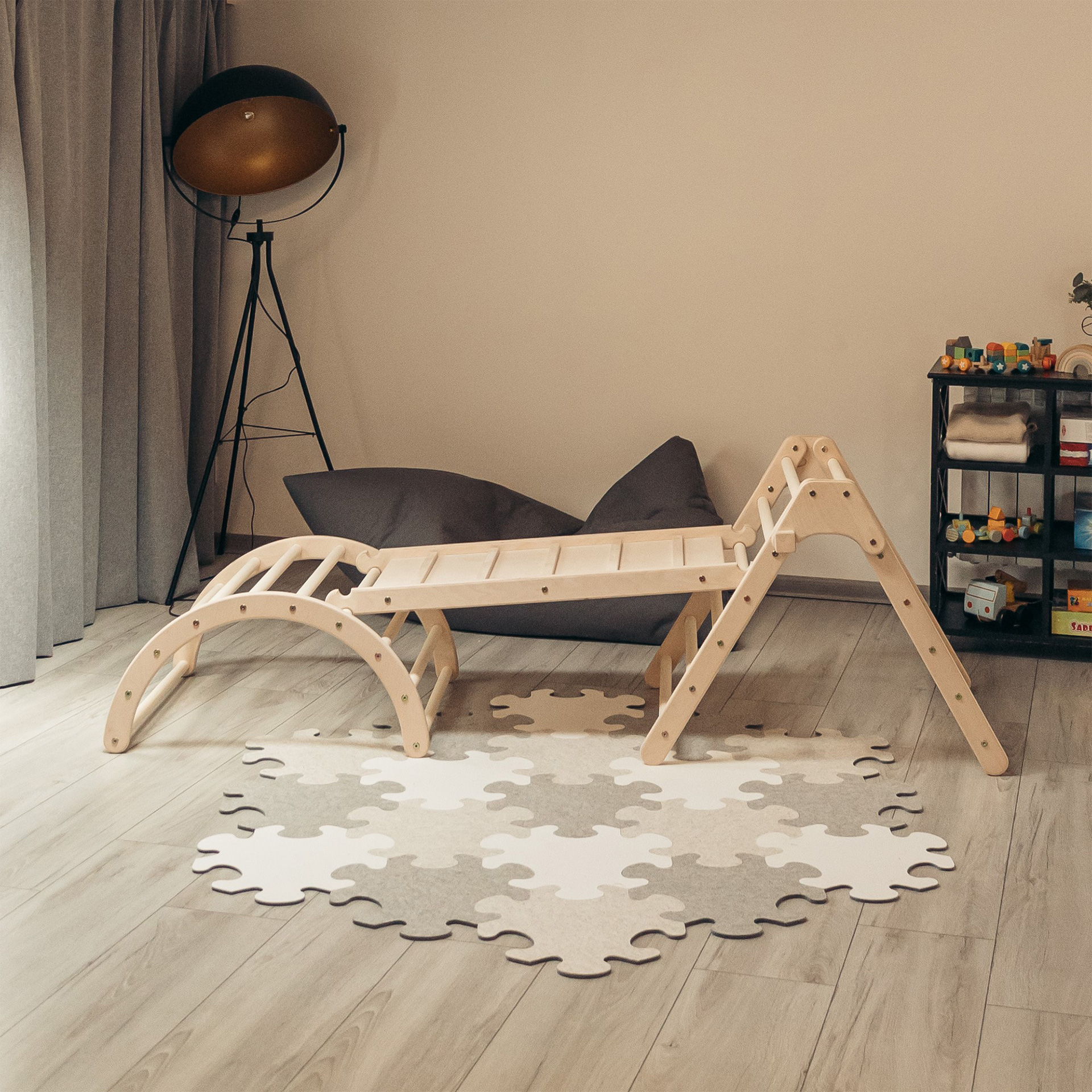 ClimbUpToys Kletterset FOLD UP - Holzspielzeug Profi