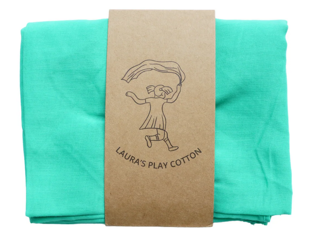 LAURA`S PLAY COTTON Spieltuch GREEN 90x90cm