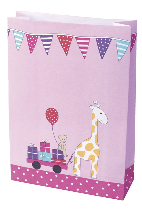 JaBaDaBaDo Partytüten Motiv pink (8 Stk.)