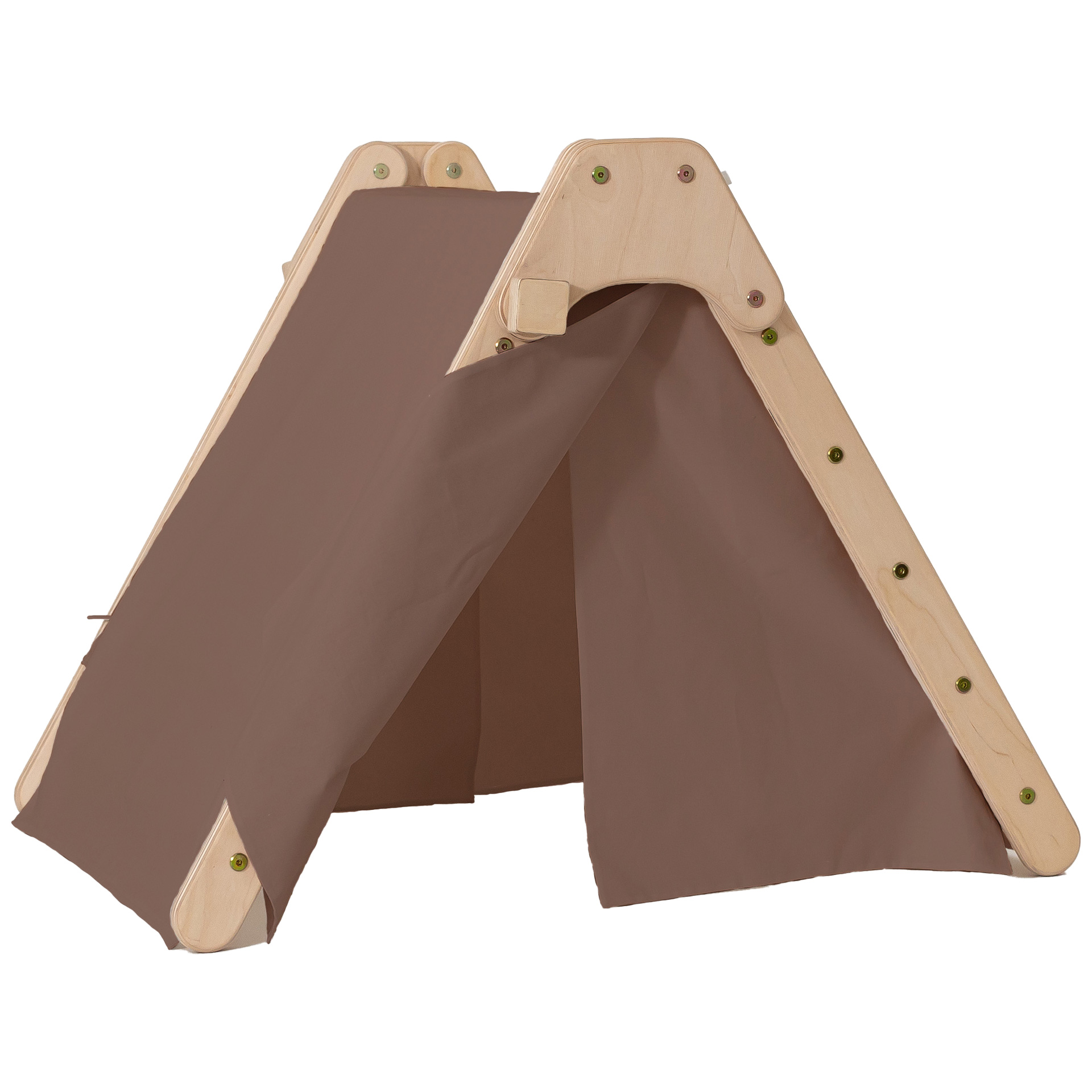 ClimbUpToys Kletterset FOLD UP mit Zelt & Kissen (6-tlg.) - Holzspielzeug Profi