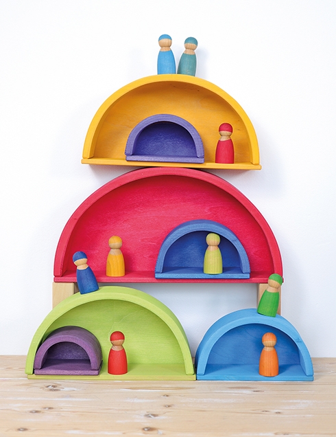 GRIMM´S Bauplatten Regenbogen (11 Teile)