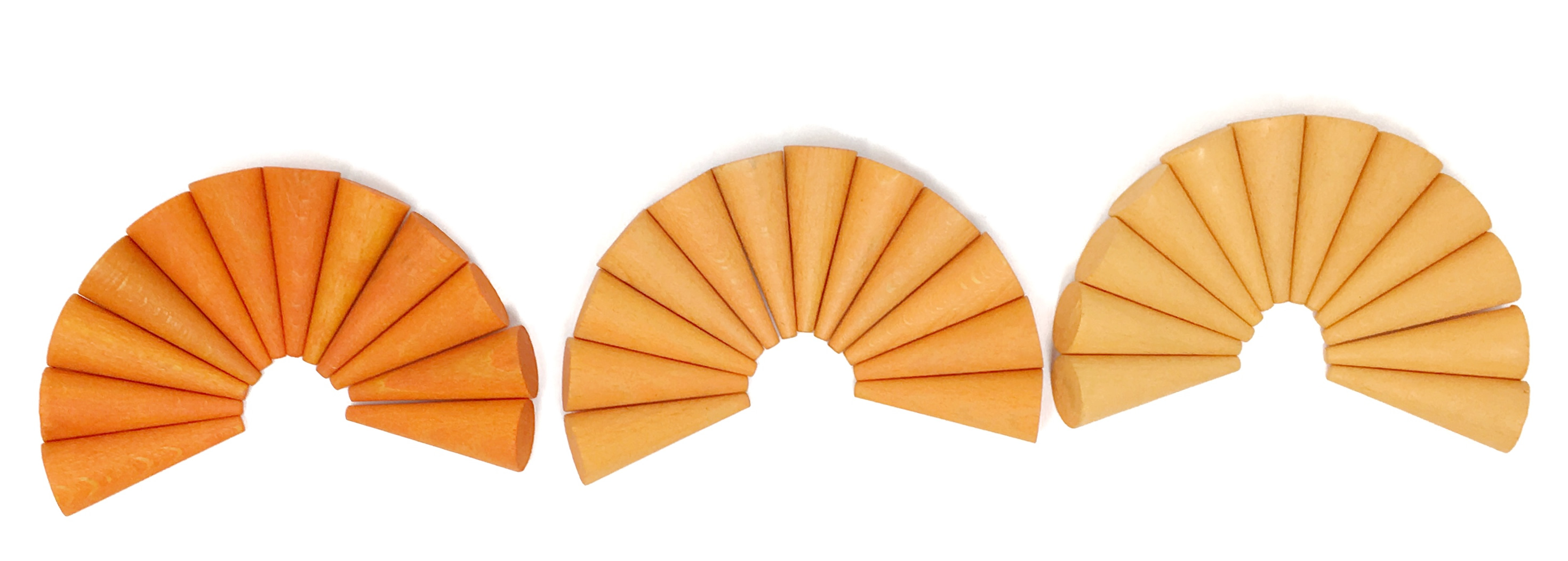 Grapat Mandala Kleine Orangefarbene Kegel Cones