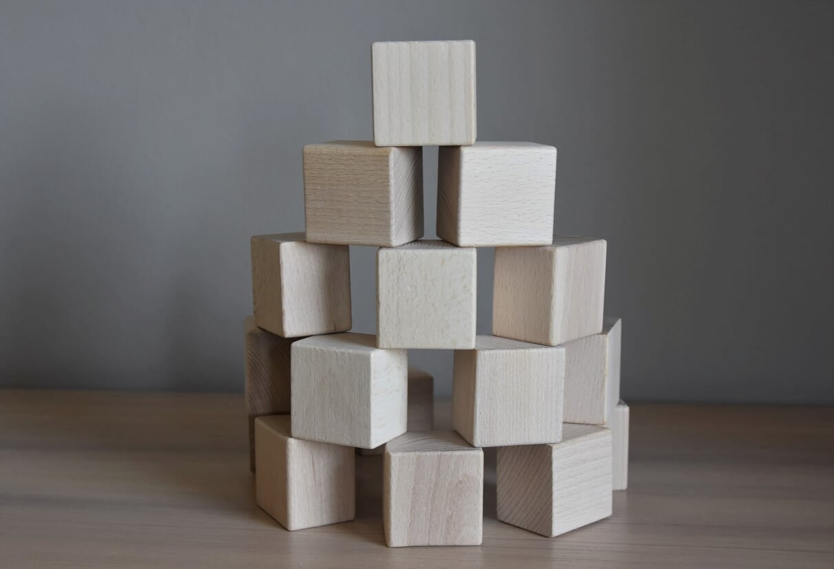 JUST BLOCKS - natürliche Holzklötze BABY (16 St.)