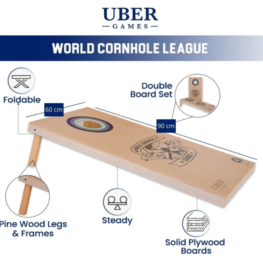 Übergames Cornhole 90x60 - Holzspielzeug Profi