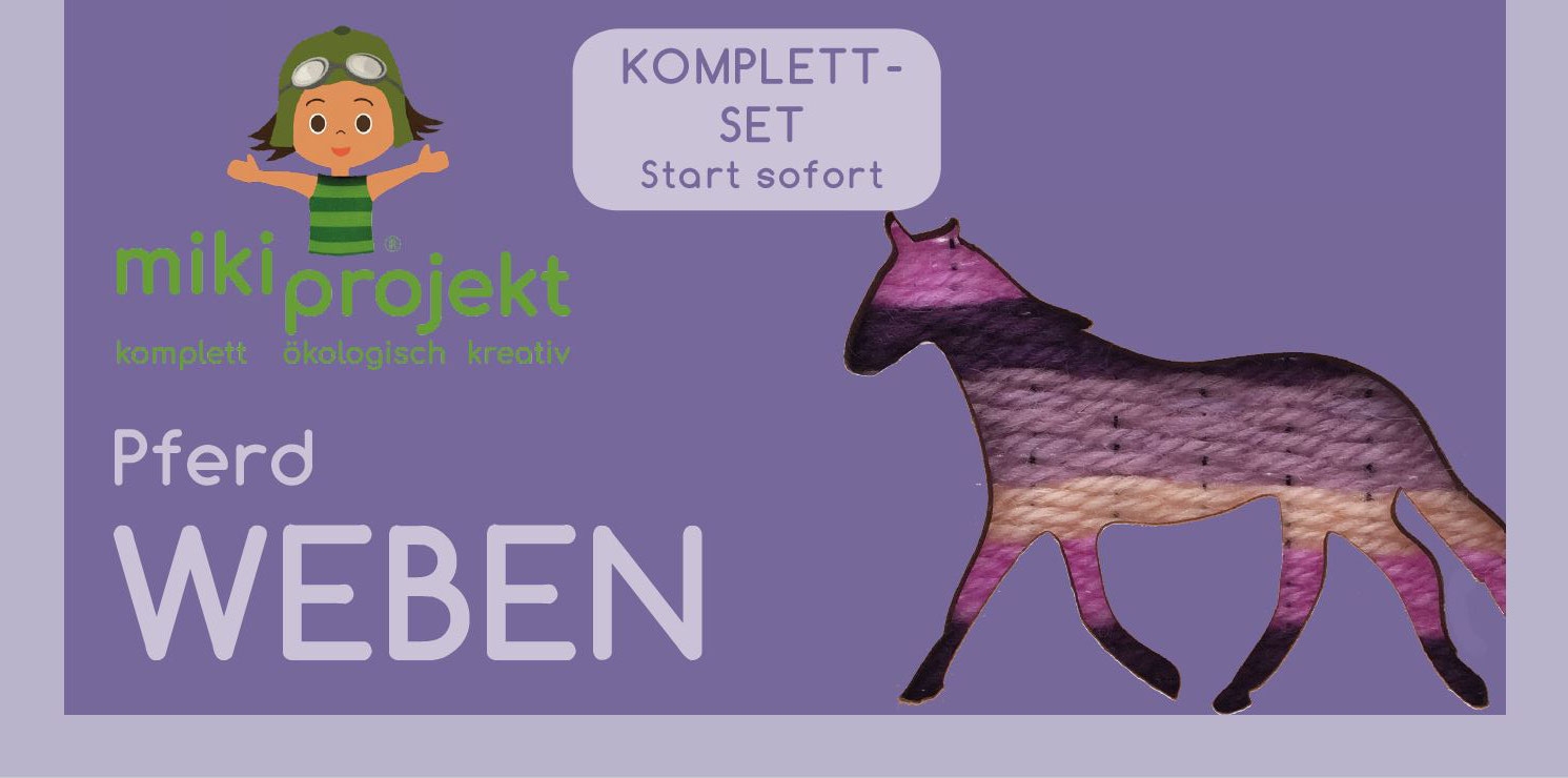 mikiprojekt Bastelset Weben Pferd